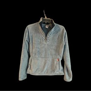 Light Blue Columbia Quarter-Zip Fleece Pullover